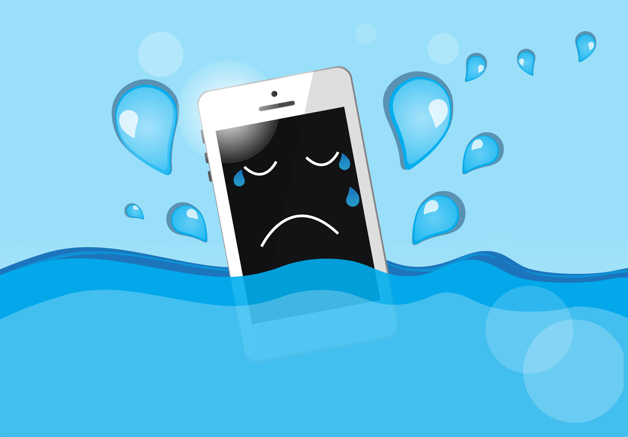 Cần làm gì khi điện thoại rơi xuống nước?