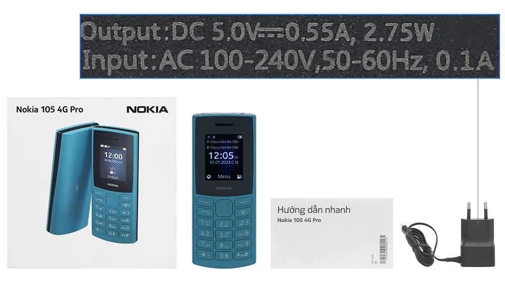 Nokia 105 4G Pro - Nhỏ gọn, pin bền, sóng khỏe