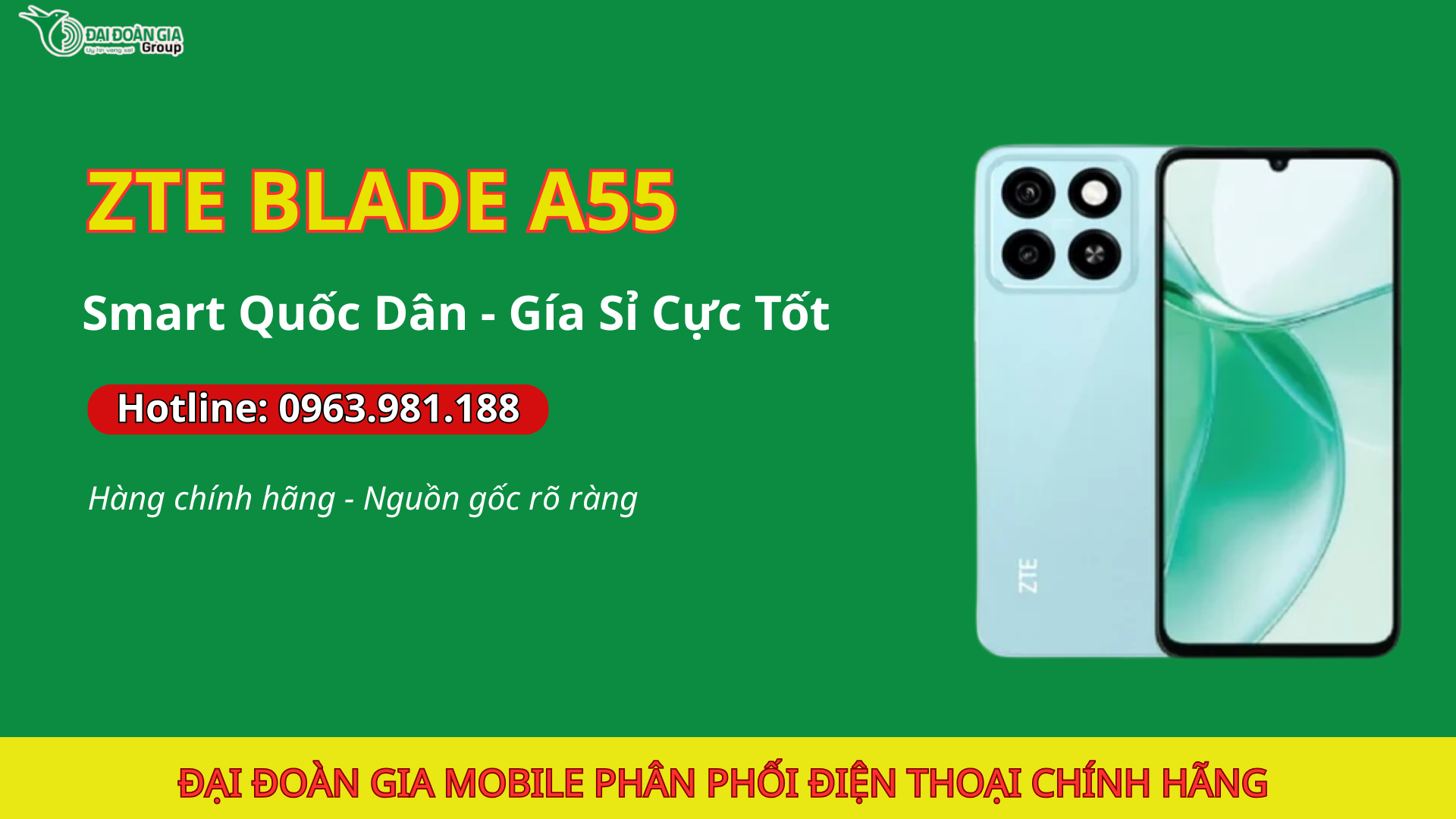ZTE Blade A55: Lựa chọn hàng đầu cho khách hàng phổ thông