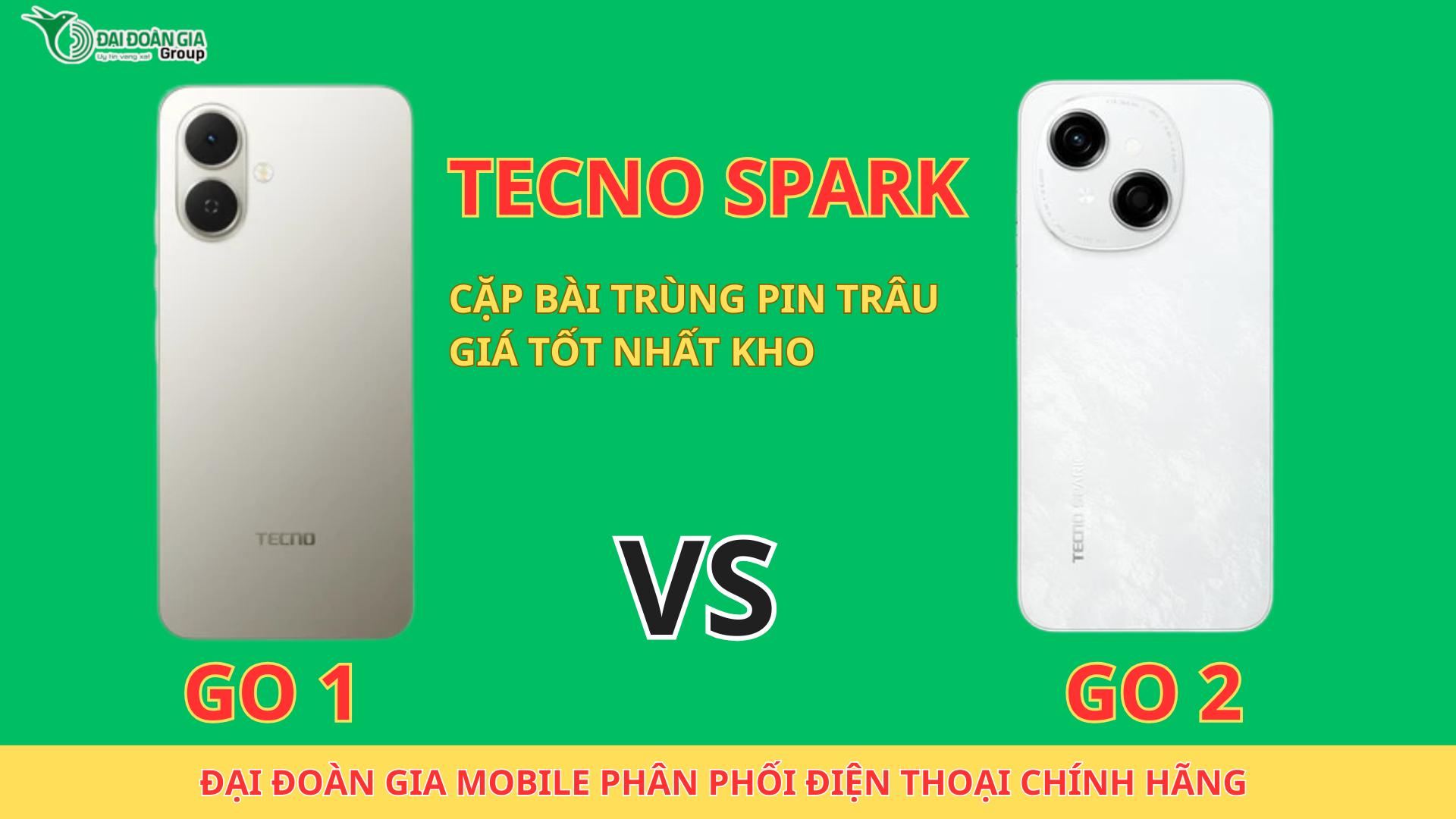 Tecno Spark Go 1 và Go 2: Cặp bài trùng pin trâu, giá tốt nhất kho