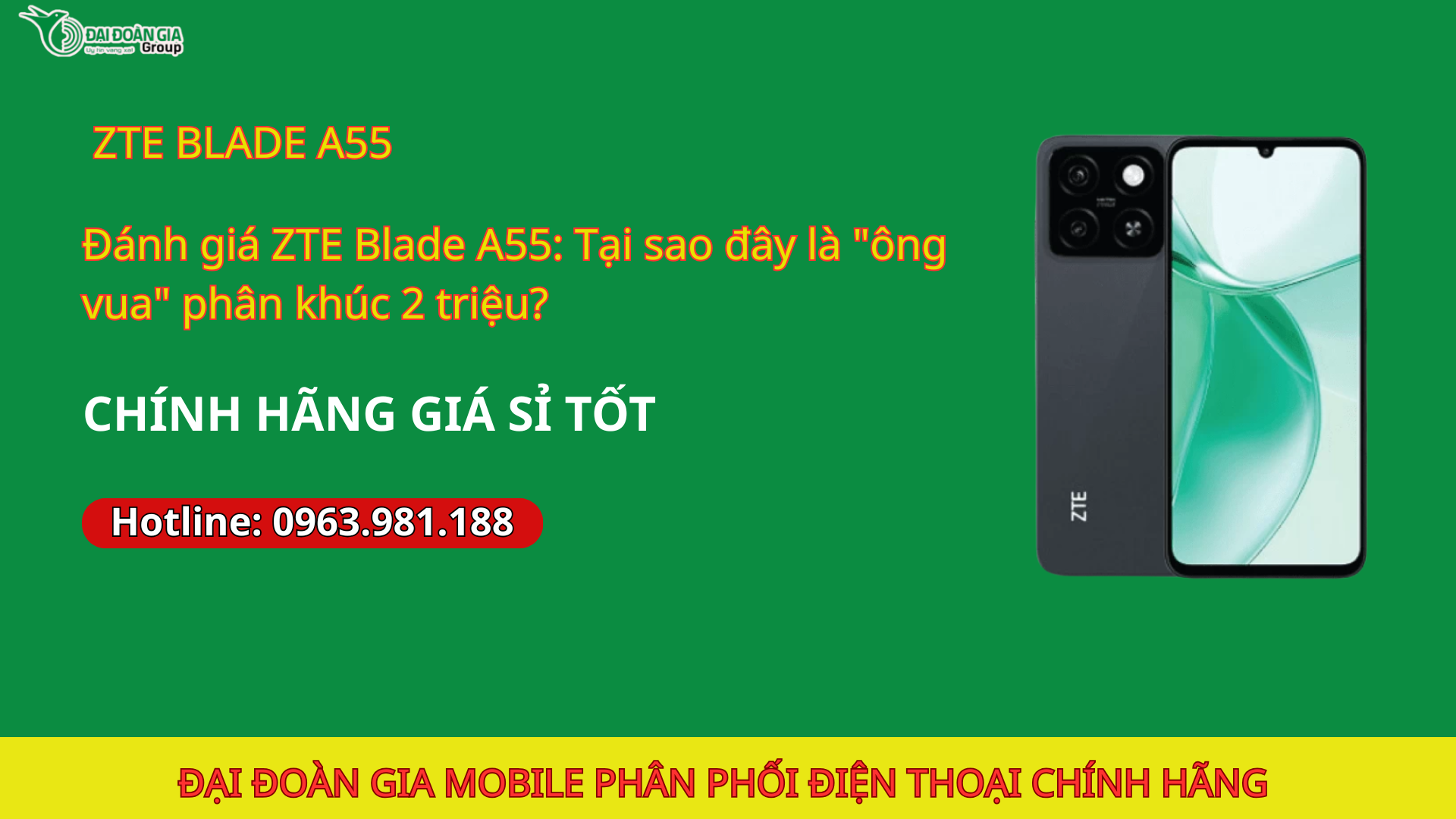 Đánh giá ZTE Blade A55: Tại sao đây là "ông vua" phân khúc 2 triệu?