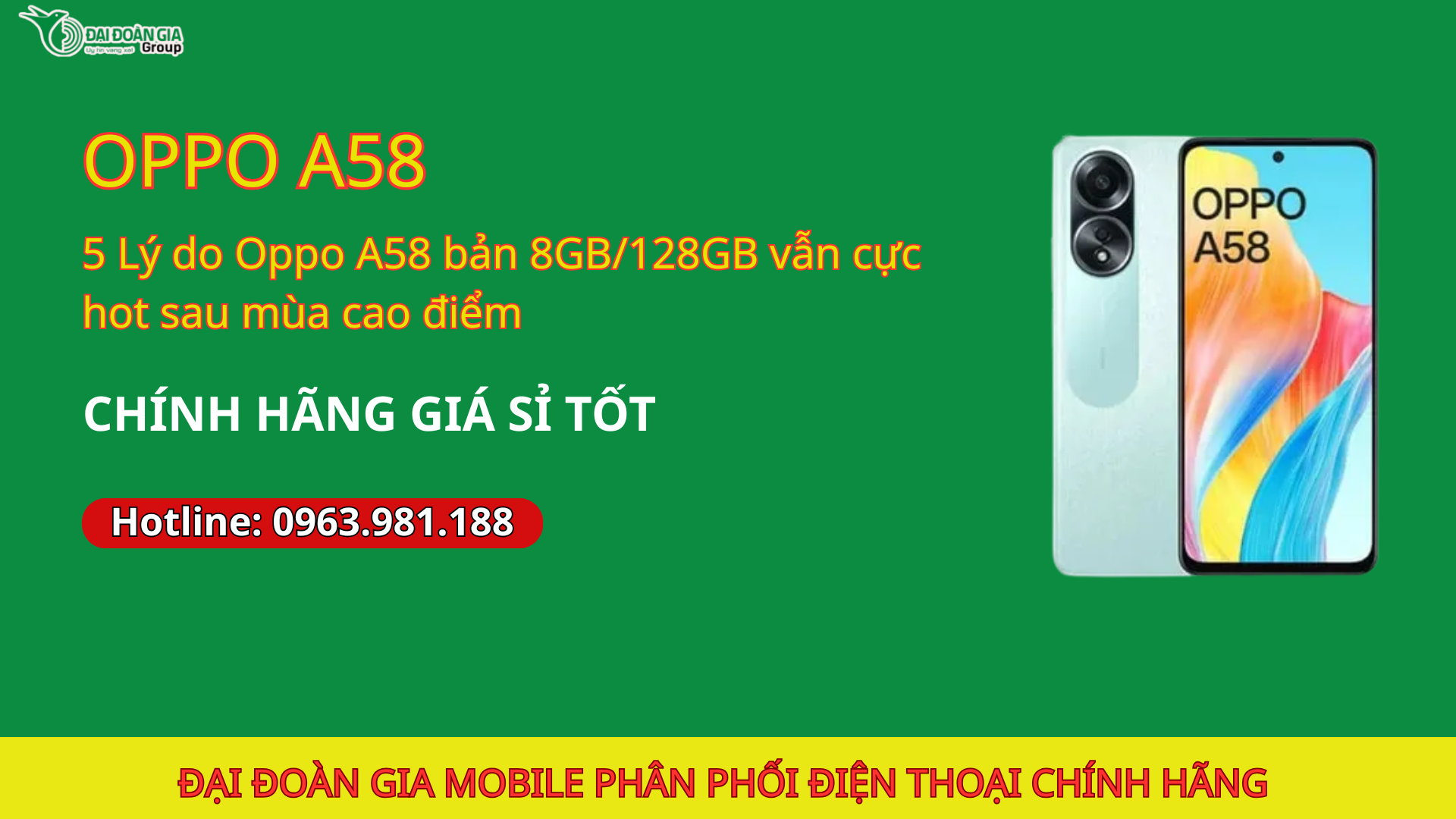 5 Lý do Oppo A58 bản 8GB/128GB vẫn cực hot sau mùa cao điểm