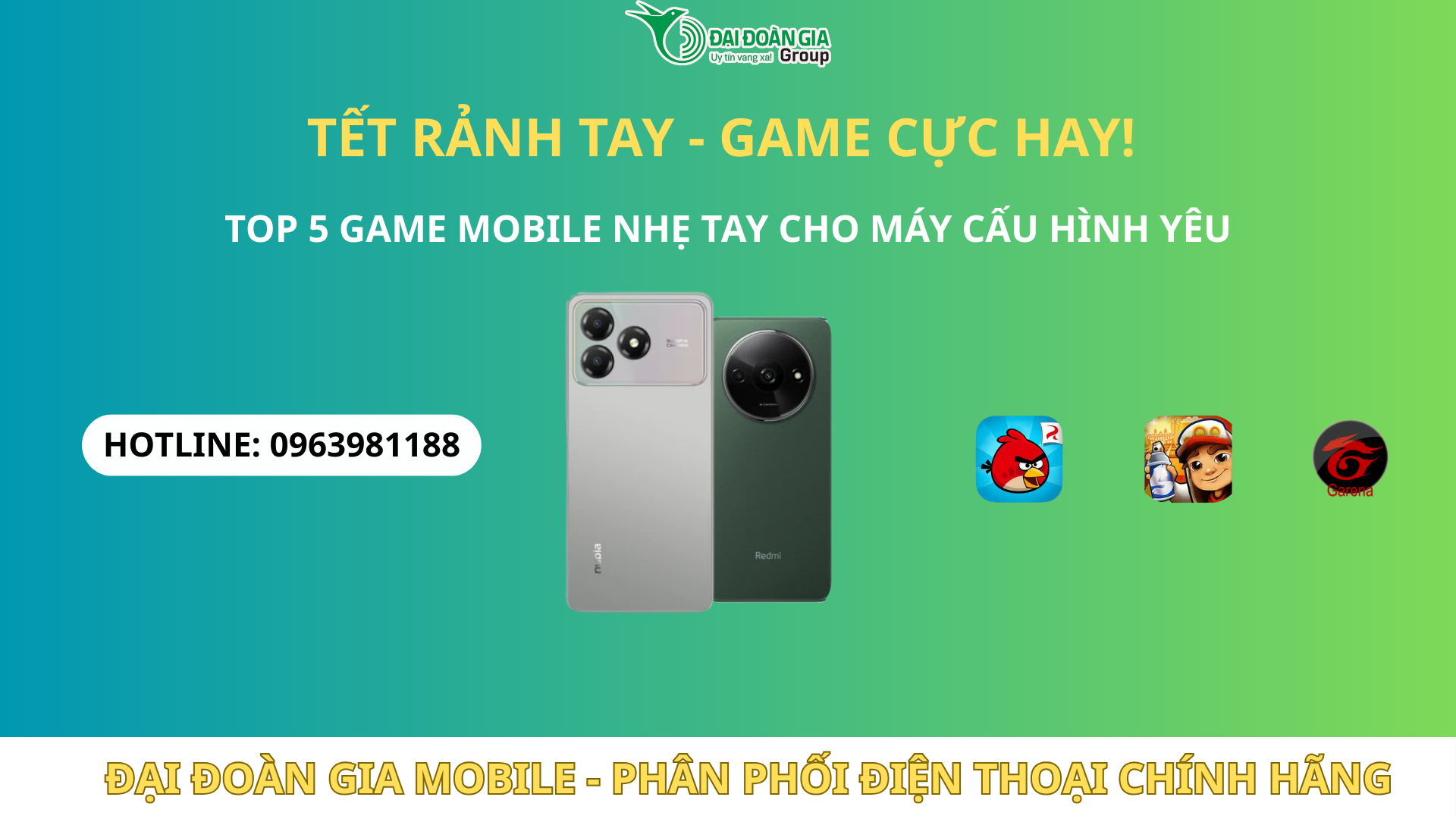 Top 5 game mobile nhẹ cho máy cấu hình yếu giải trí dịp nghỉ lễ