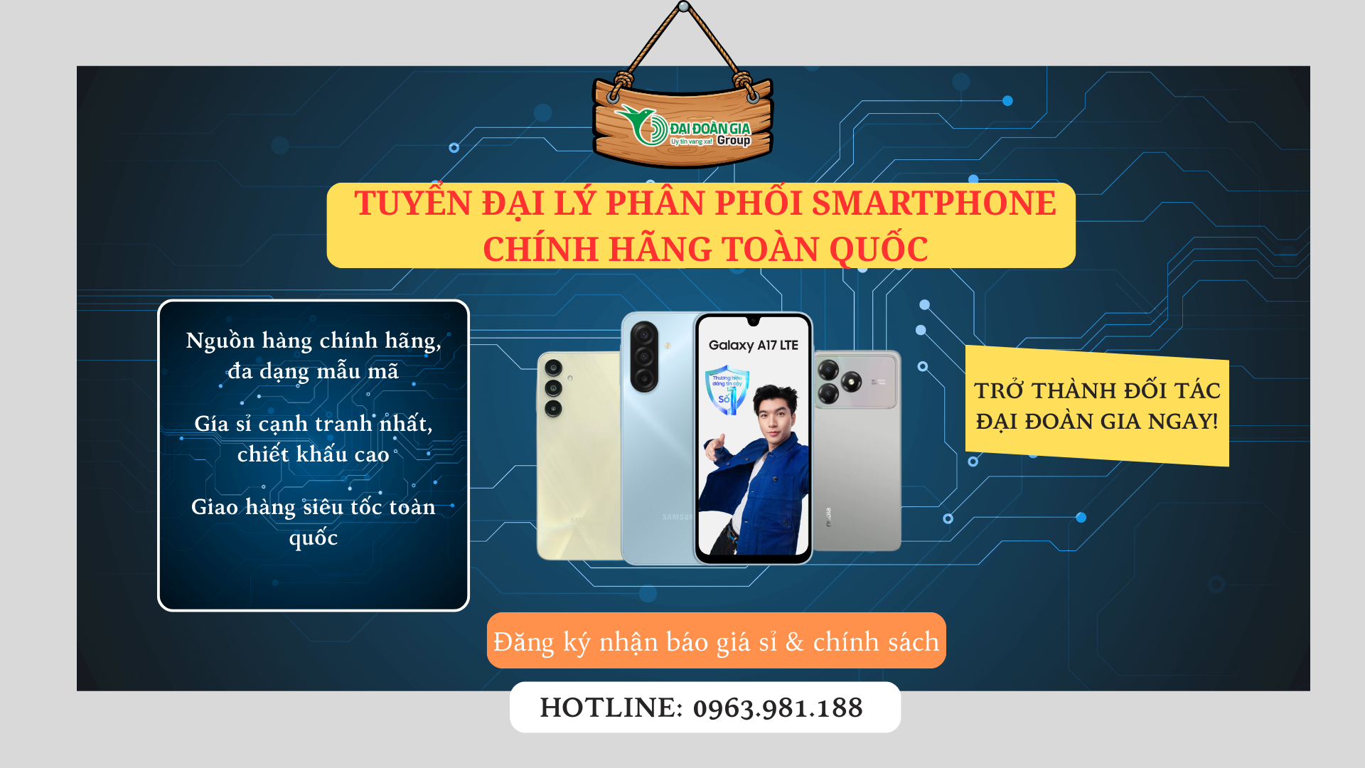 Đại Đoàn Gia Mobile - Địa chỉ sỉ điện thoại uy tín hàng đầu cho đại lý tỉnh