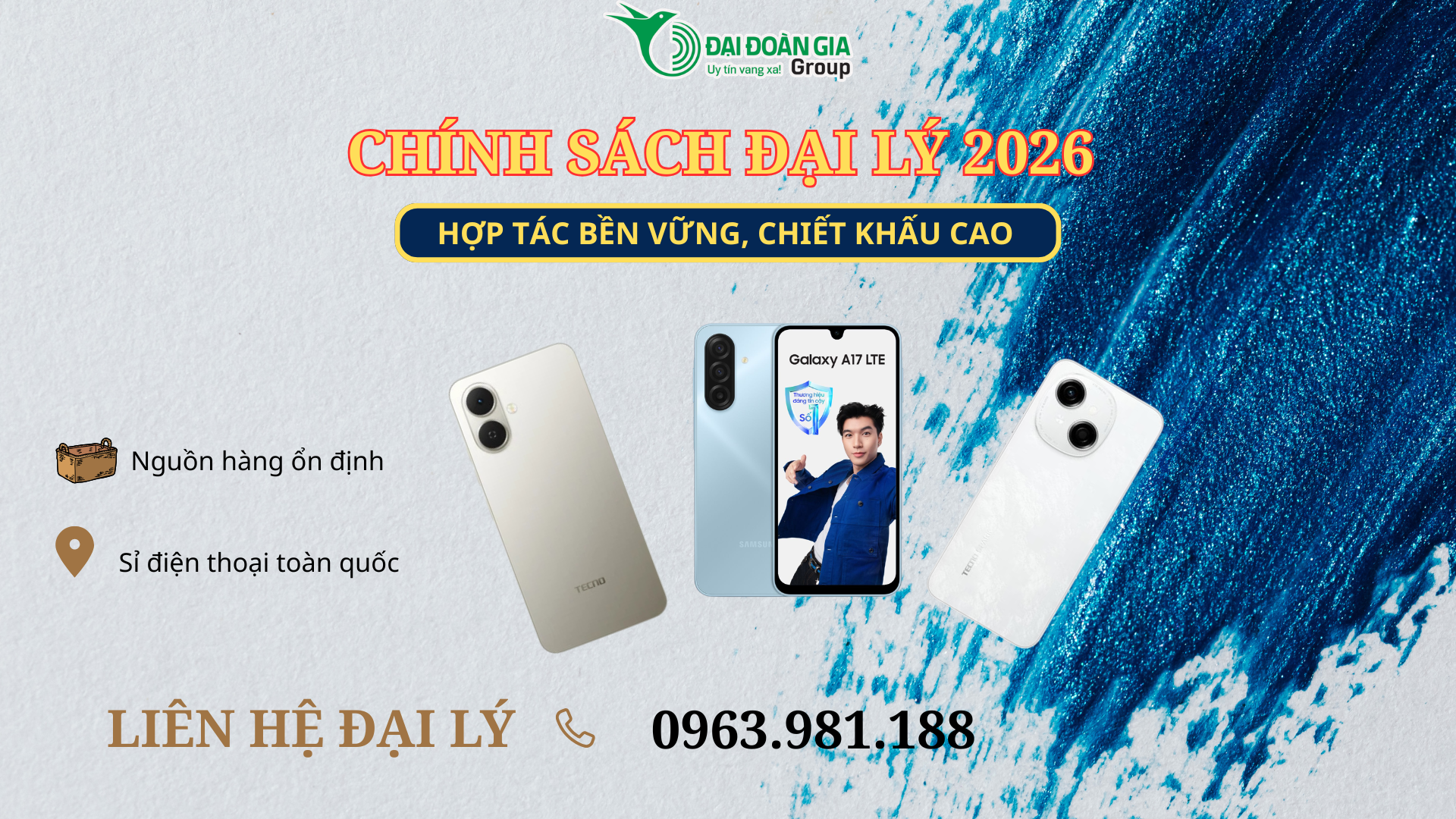 Chính sách đại lý Đại Đoàn Gia 2026: Hợp tác bền vững, chiết khấu cao