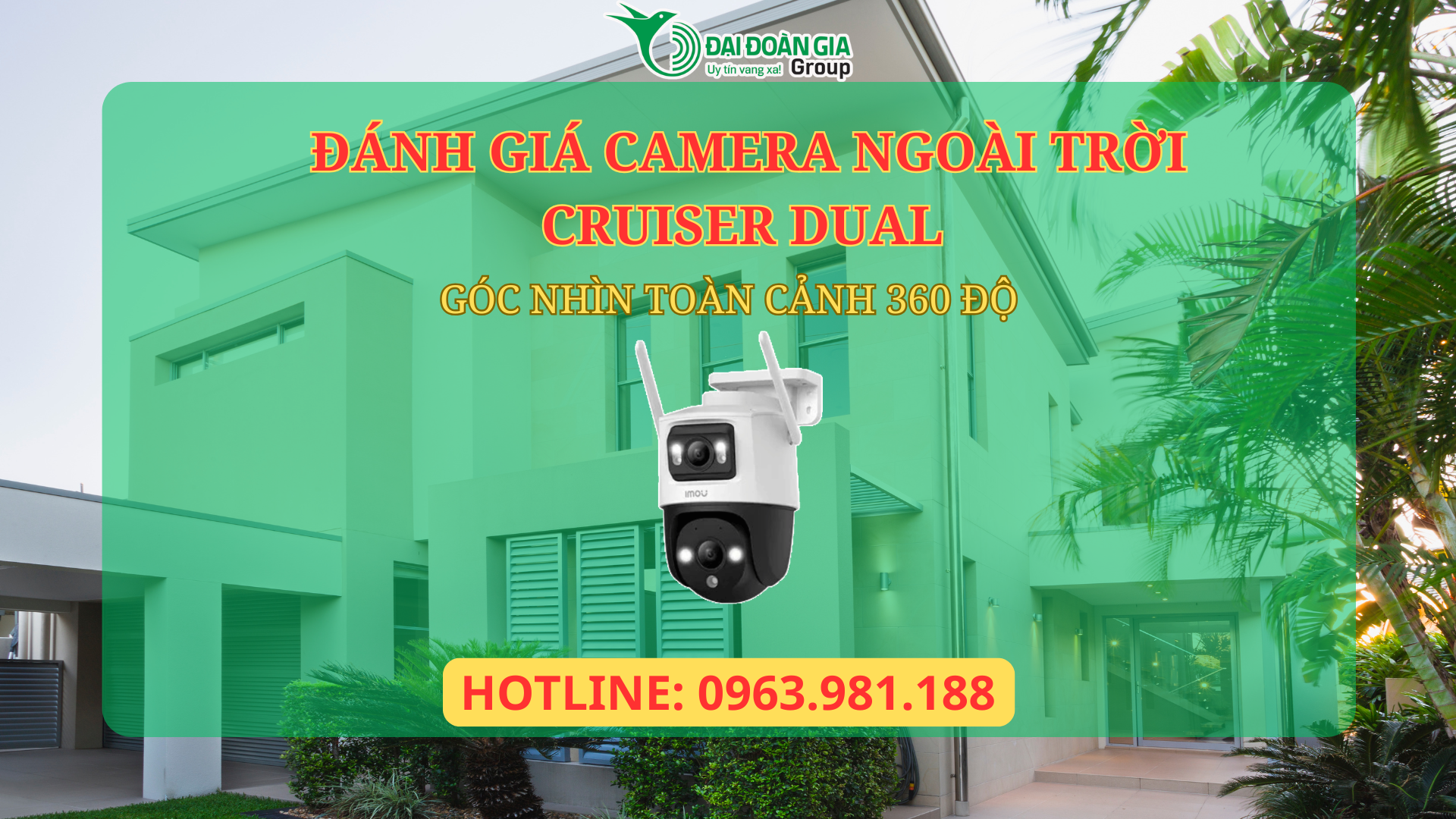 Đánh giá Camera ngoài trời Cruiser Dual: Góc nhìn toàn cảnh 360 độ