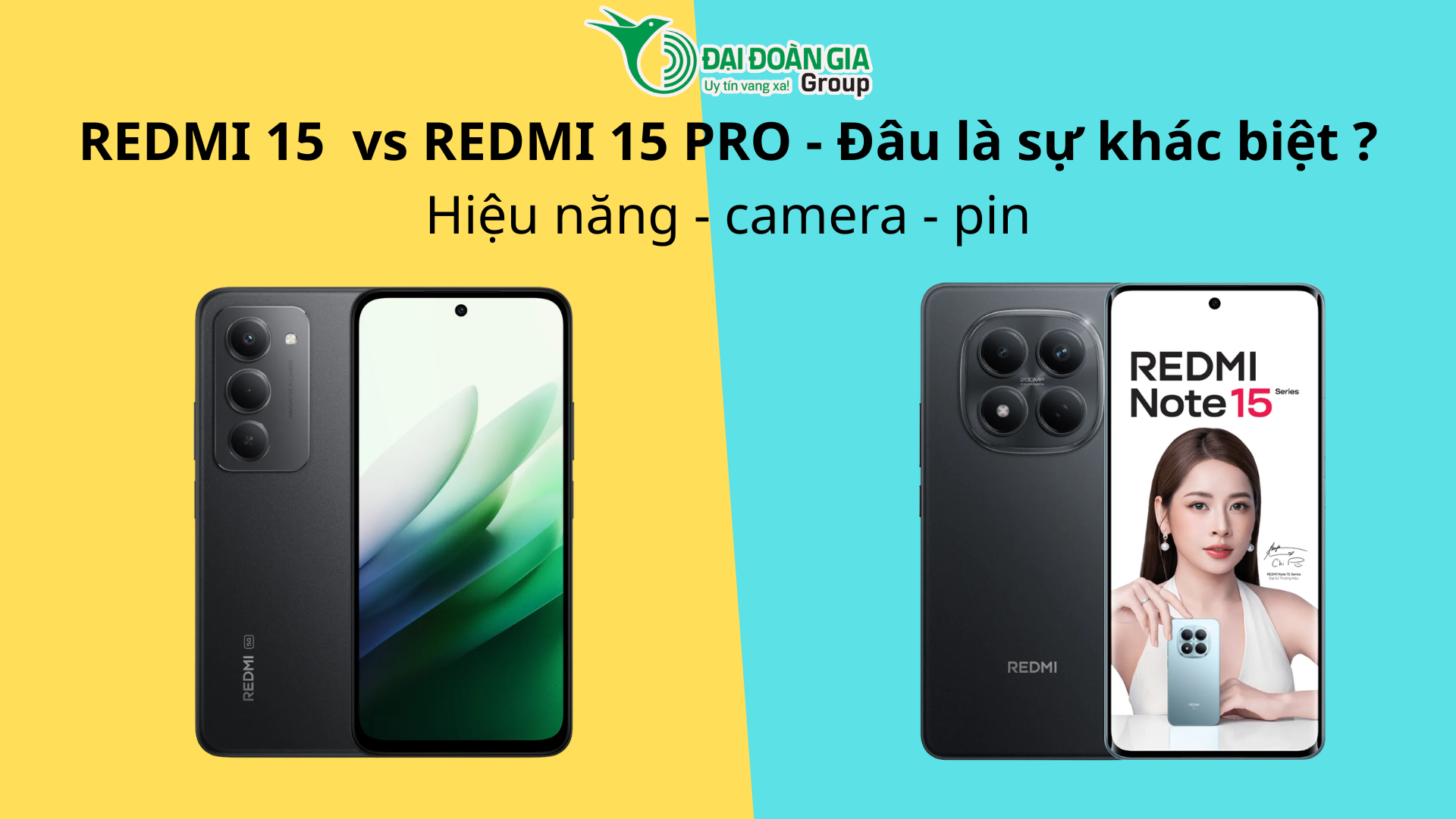So sánh chi tiết Xiaomi Redmi 15 và Redmi 15 Pro: Đâu là sự khác biệt?