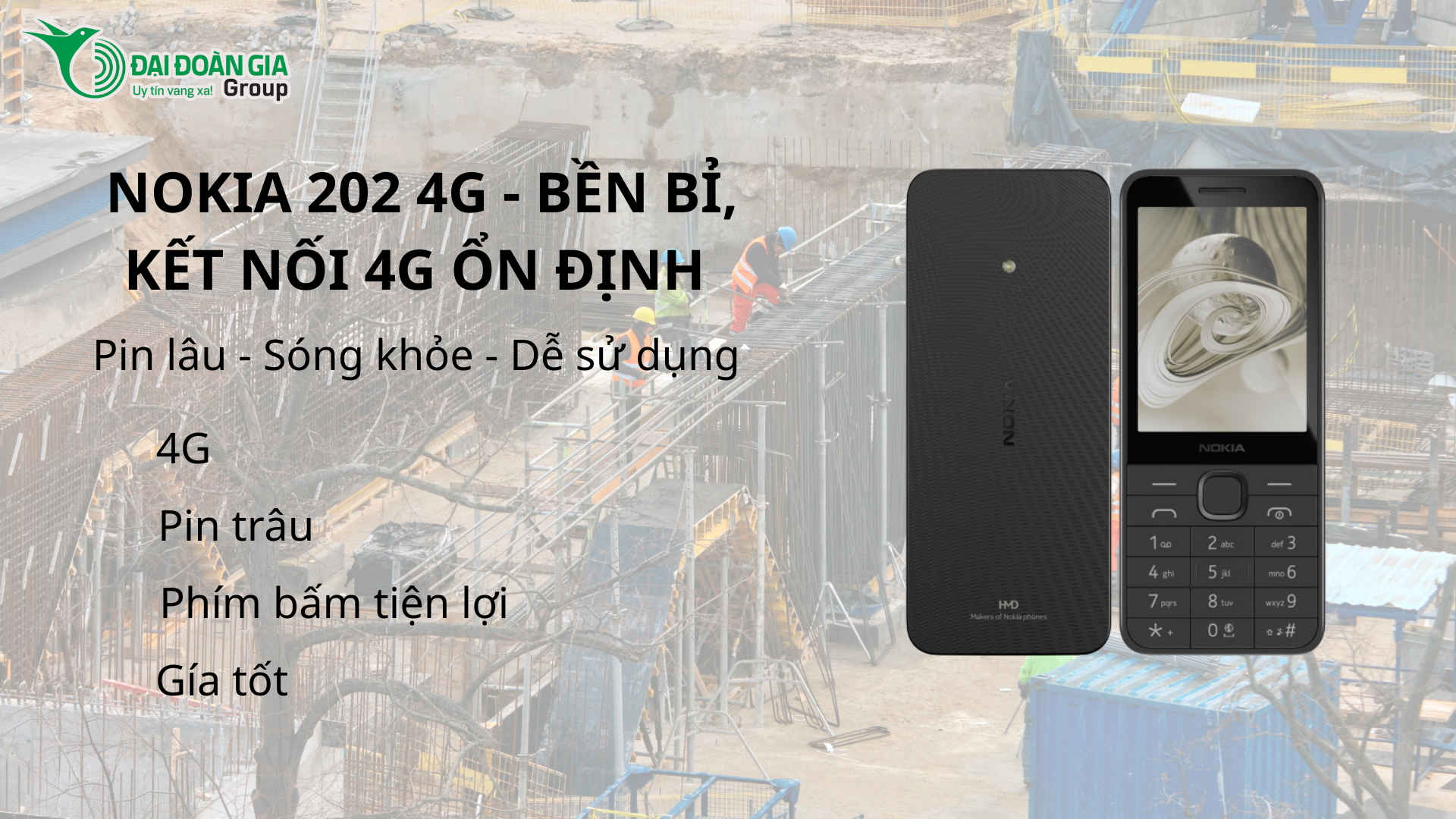 Nokia 220 4G (TA-1611): Thiết kế bền bỉ, kết nối 4G tốc độ cao