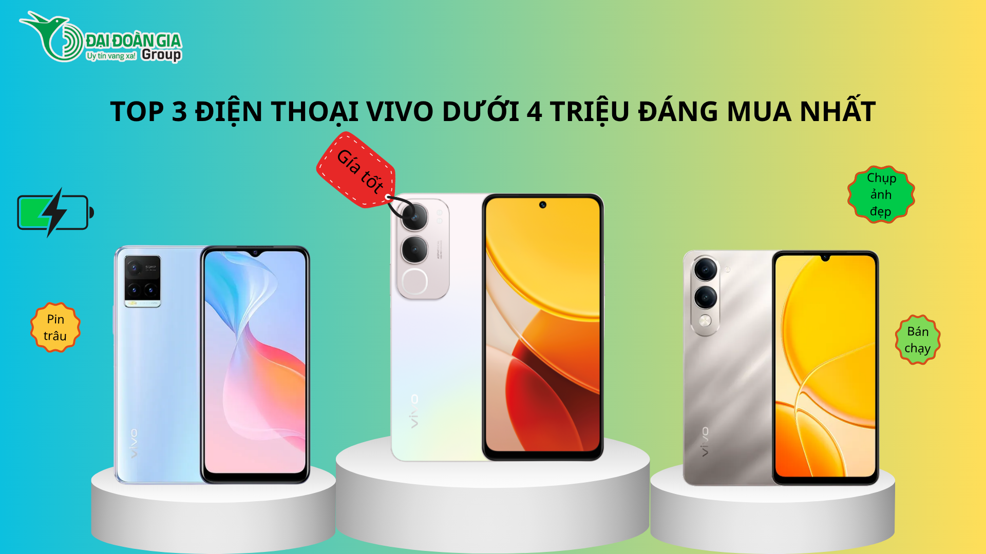 Top 3 điện thoại Vivo giá dưới 4 triệu đáng mua nhất