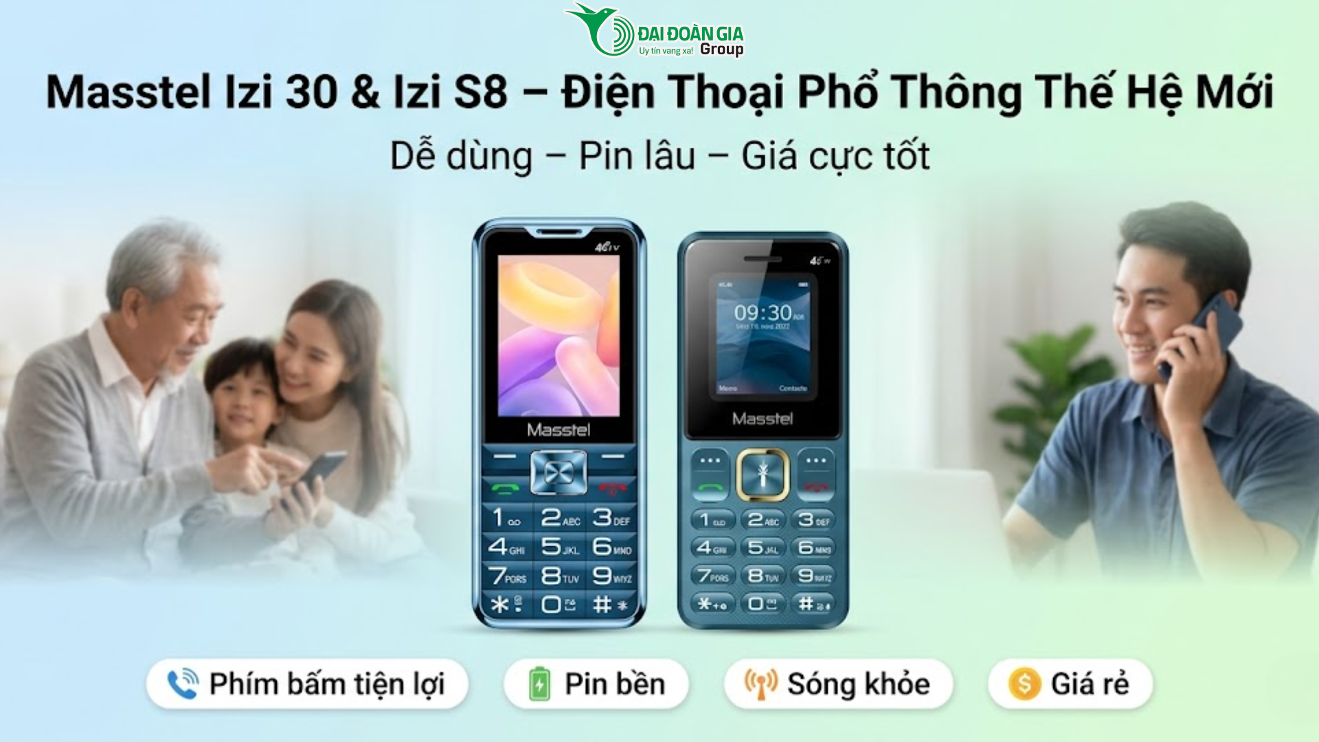 Review Masstel Izi 30 & Izi S8: Điện thoại phổ thông thế hệ mới