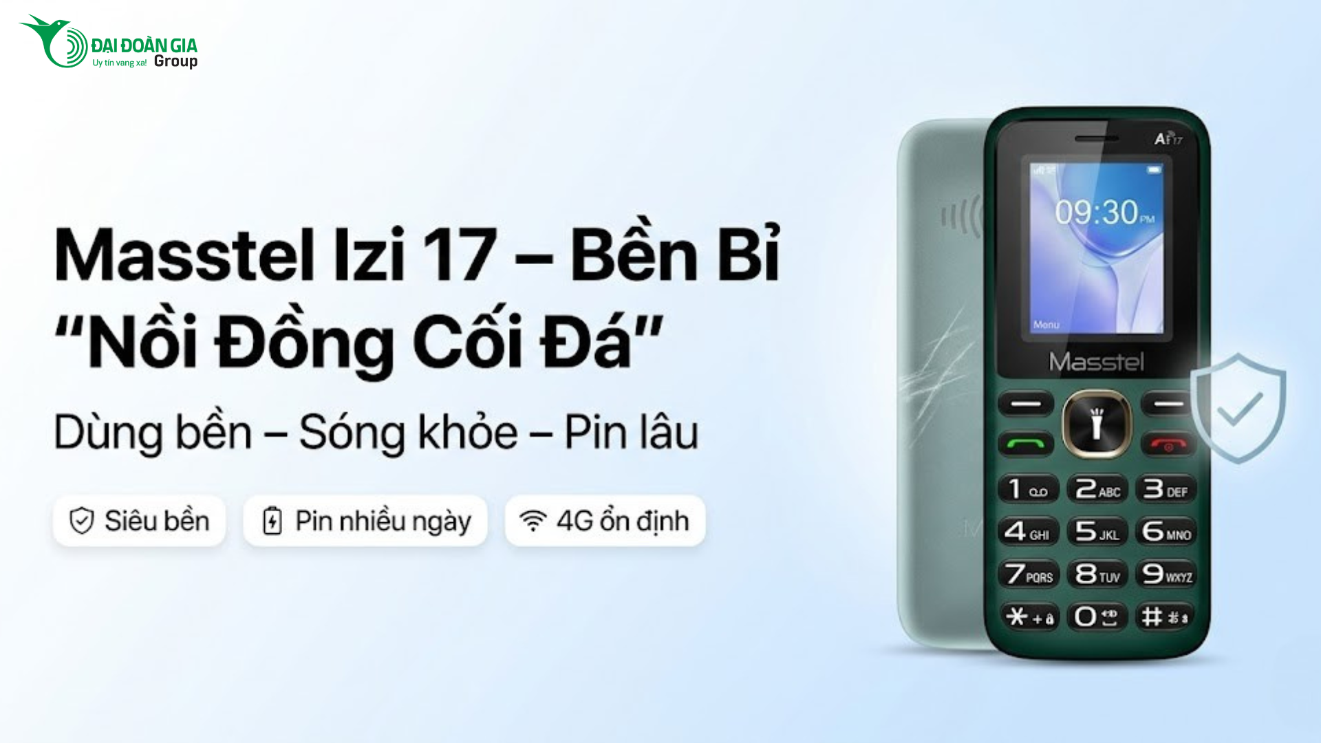 Masstel Izi 17: Độ bền "nồi đồng cối đá" trong kỷ nguyên 4G 2026
