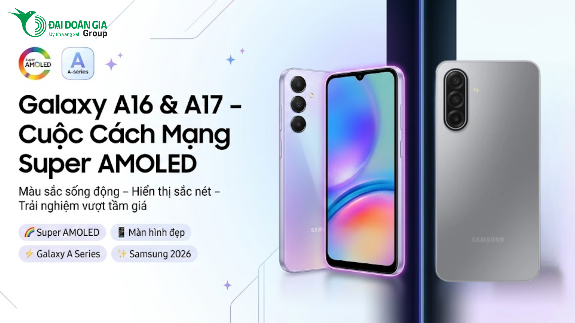 Samsung Galaxy A16 & A17: Cuộc cách mạng màn hình Super AMOLED trên dòng A
