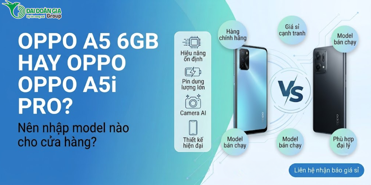 OPPO A5 6GB và A5i Pro: Nên nhập model nào?