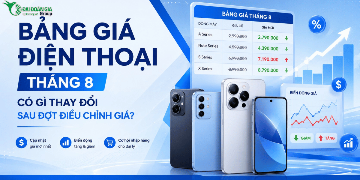 Bảng giá điện thoại tháng 8 có gì thay đổi sau đợt điều chỉnh giá?