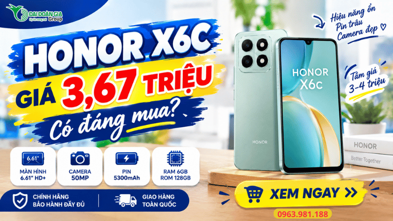 Honor X6C giá 3,67 triệu có đáng mua?